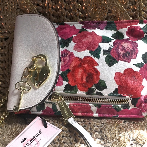 NWT Petite Rose Juicy Couture Crossbody Purse Bag - Picture 2 of 8